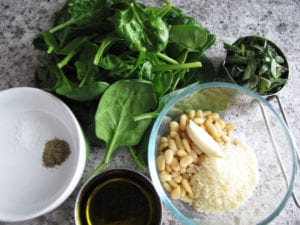 Oregano Pesto Ingredients