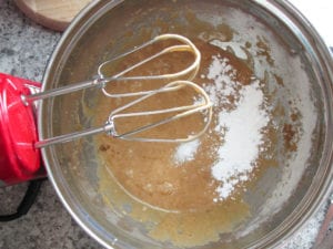 Add baking powder and salt