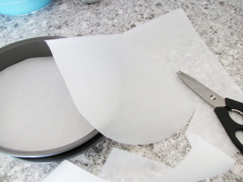 Cake Pan Parchment Paper Prep