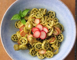 Pesto w Fennel and Radishes
