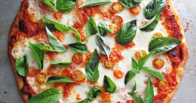 Tomato Pesto Naan Pizza