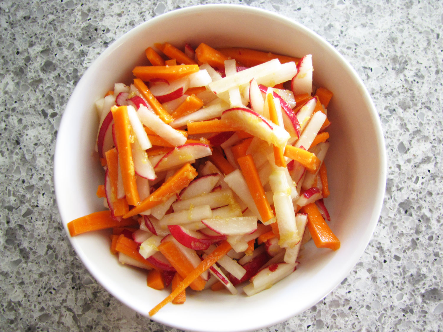 Carrot Radish Ginger Salad