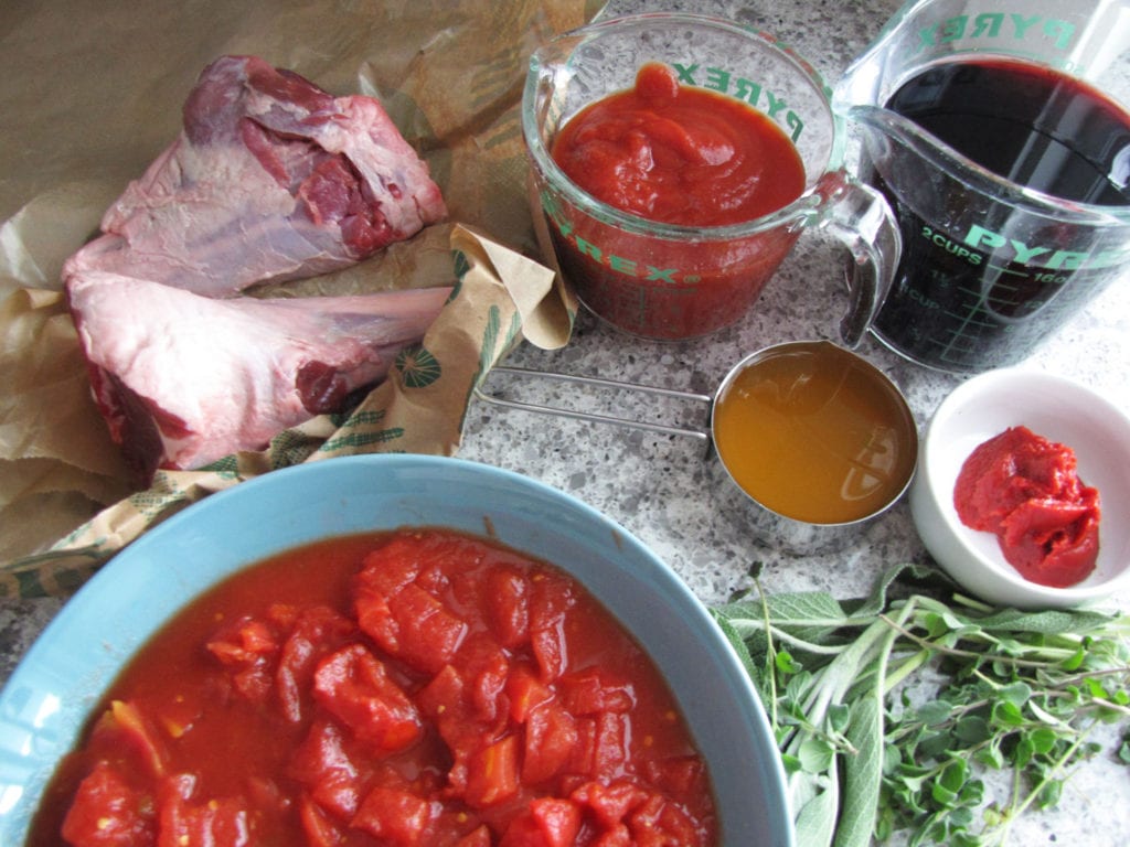Oven Braised Lamb Shanks in Tomato Sauce • Food, in brief.
