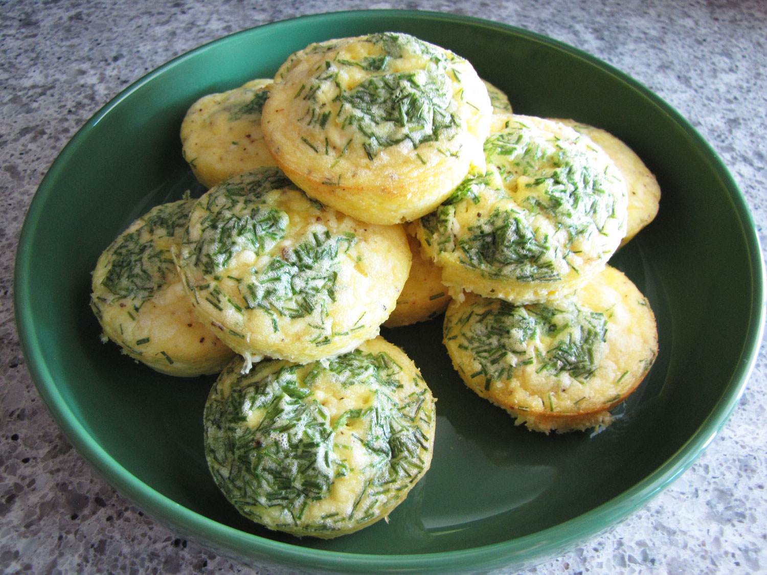 Goat Cheese Chive Quiche Cups