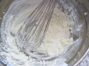 Goat Cheese and Milk Whisked Together