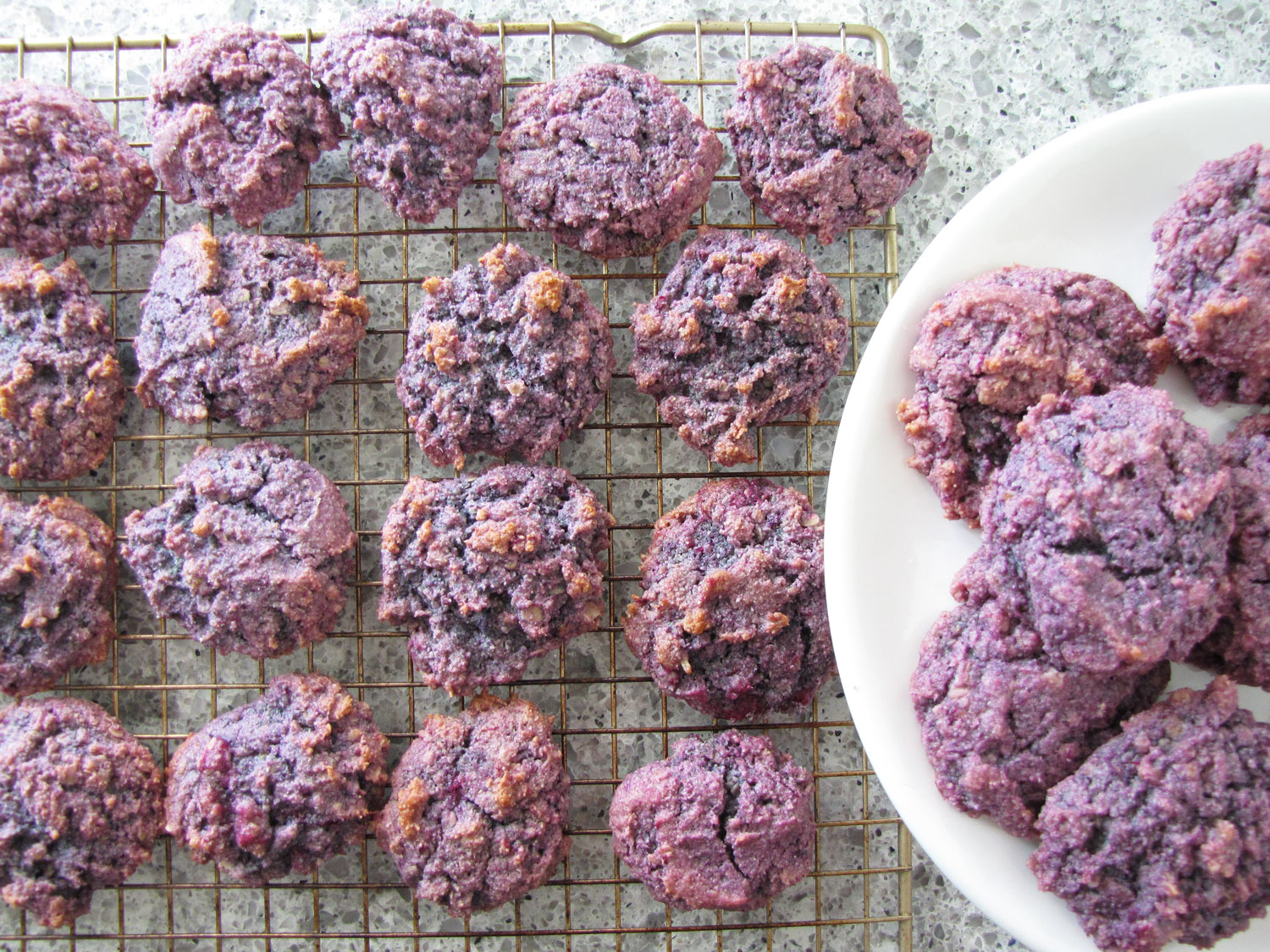 Purple Sweet Potato Cookies