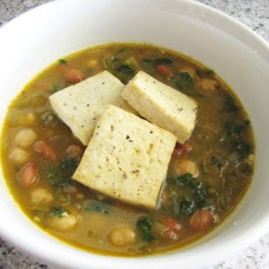 Vegan Green Chile Bean Soup
