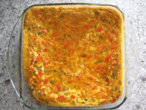 Whole baked quiche