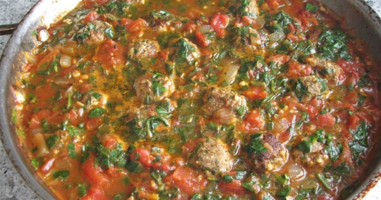 Lamb Kofta Meatballs in Chunky Tomato Sauce
