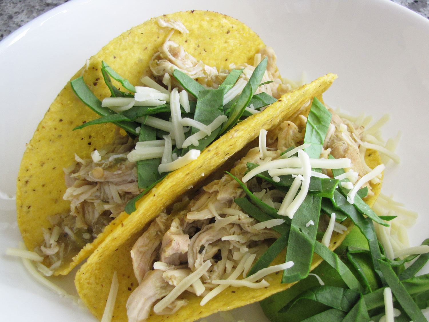 Slow Cooker Salsa Verde Chicken Tacos • Food, in brief.