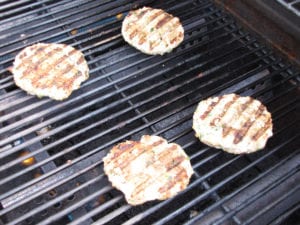 Patties on the grill