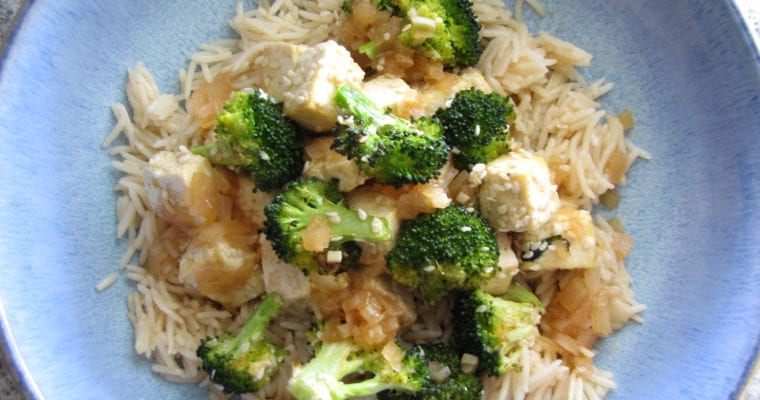 Roasted Sesame Tofu and Broccoli