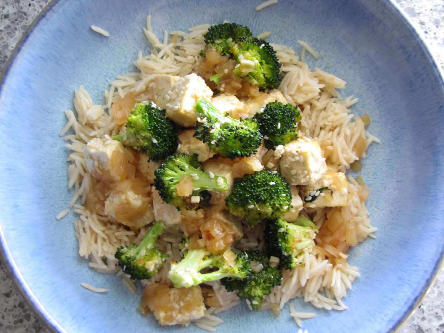 Roasted Sesame Tofu and Broccoli