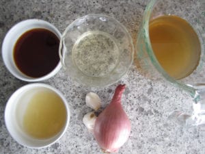Shallot Garlic Sauce Ingredients