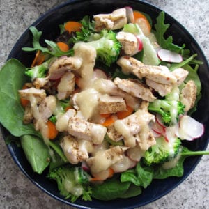 Chicken Salad with Miso Dressing