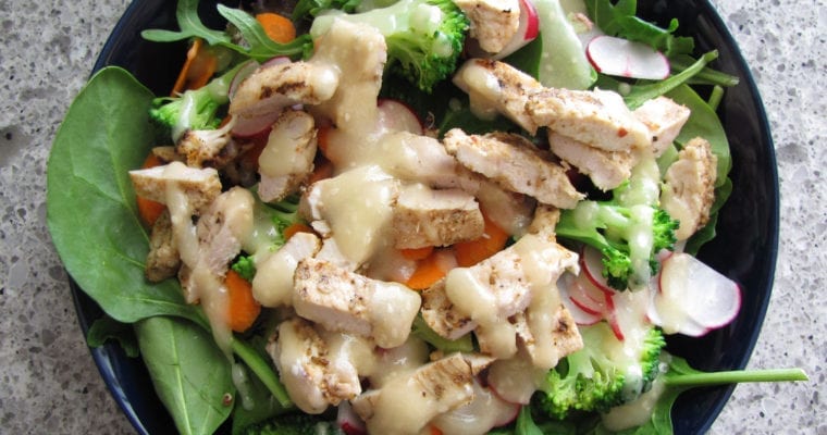 Chicken Salad With Miso Dressing
