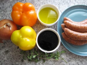 Balsamic Sausage Pepper Sandwich ingredients