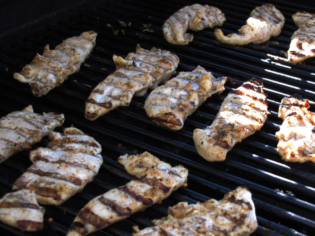 Easy chicken tenders on the grill