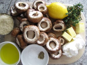 Goat Cheese Stuffed Mushrooms Ingredients