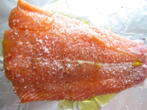 Seasoned Salmon ready to bake