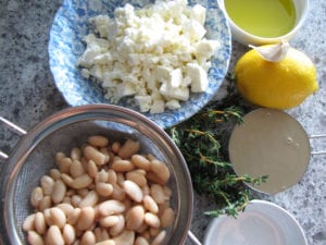White Bean Feta Tahini Dip Ingredients