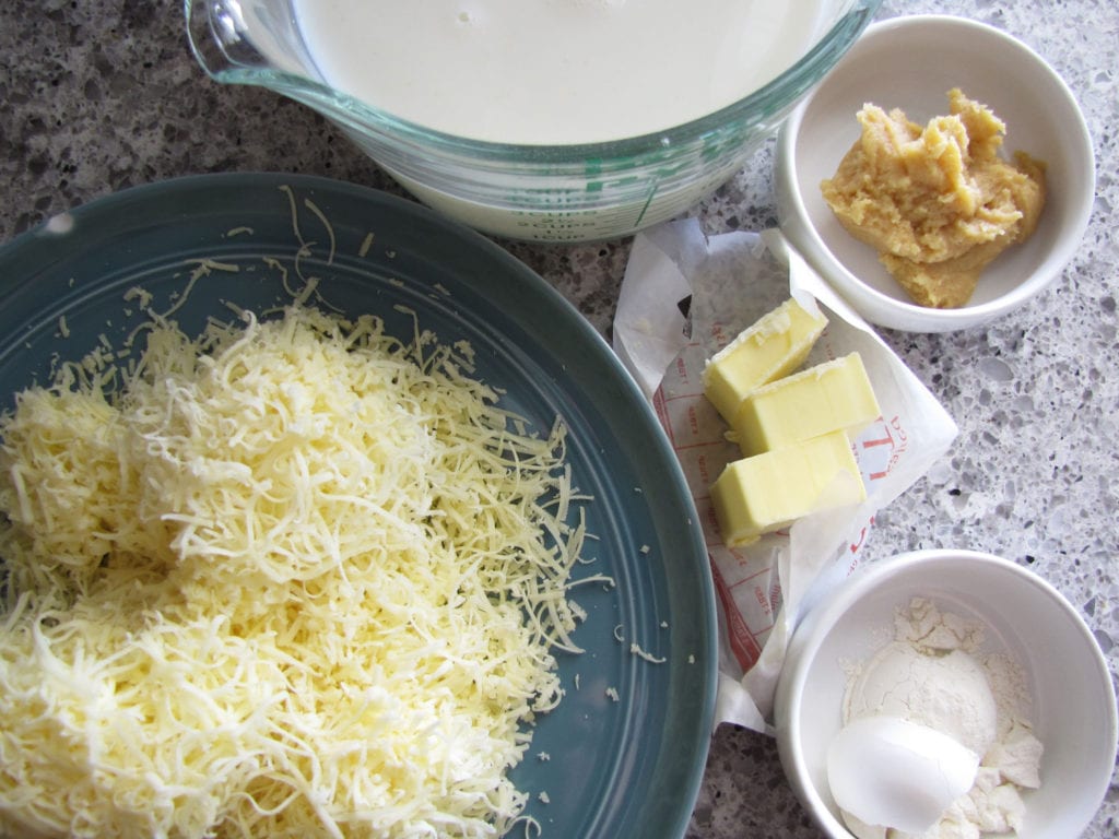 miso gruyere cheese sauce ingredients