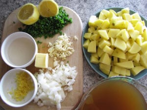 Lemon Chive Potato Soup Ingredients