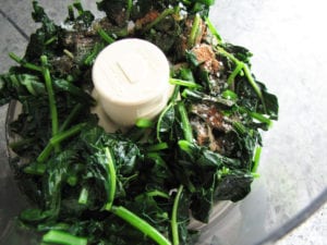 Blanched Kale with Salt, Pepper, Nutmeg and Broth