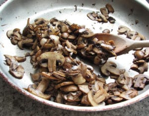 Mushrooms Sautéed with White Balsamic 