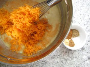 Pumpkin Carrot Waffles Wet Ingredients