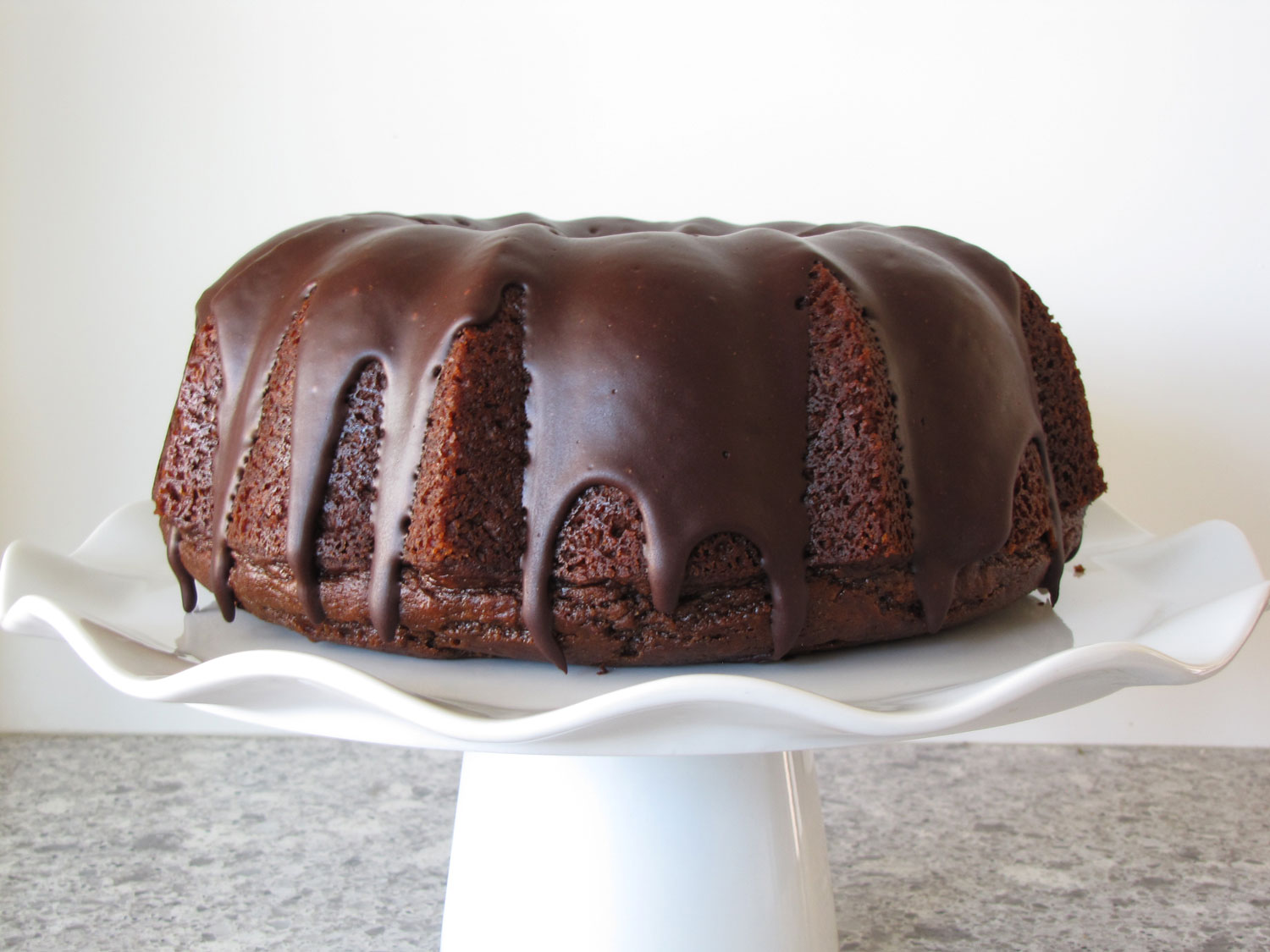 Chocolate Pumpkin Spice Bundt Cake
