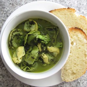 Green Tortellini Soup