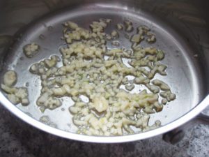 Sautéing Garlic in Butter