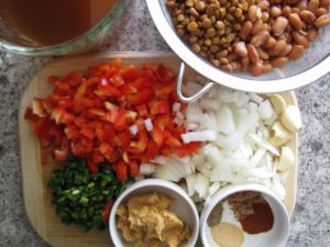 Vegan Miso Chili Ingredients