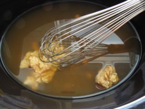 Whisk Miso Into Broth