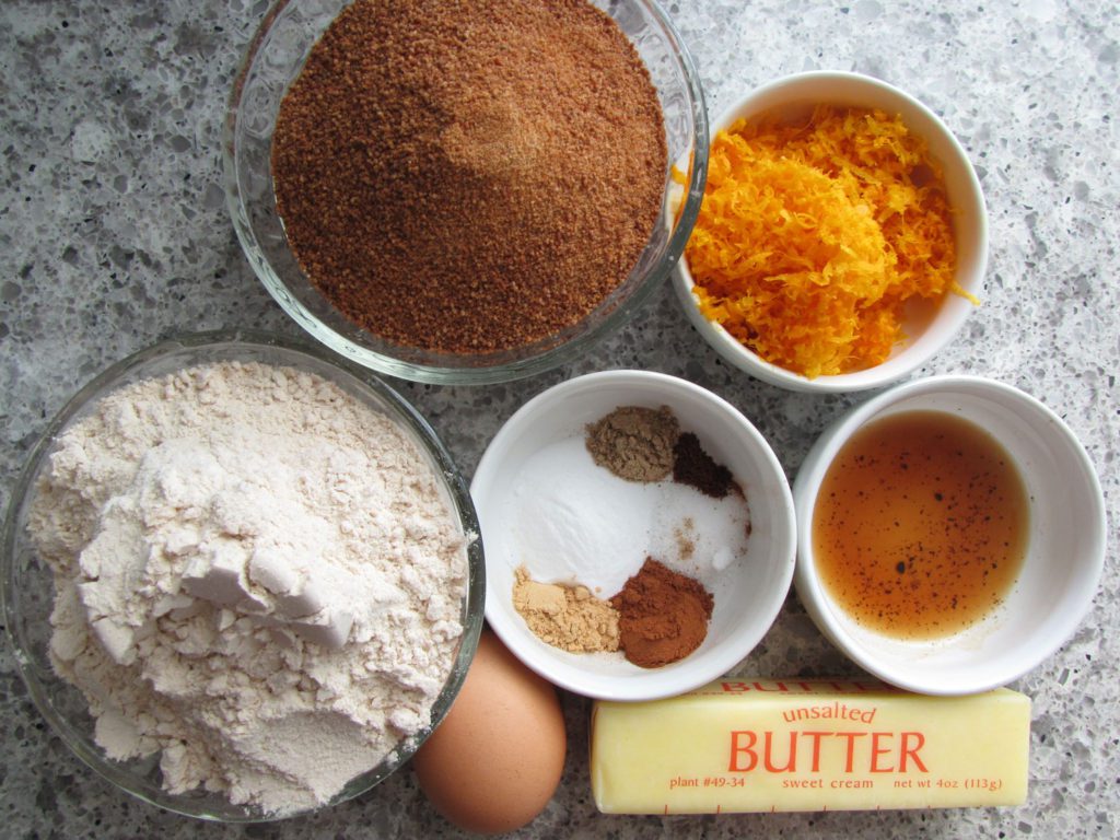 Orange Chai Gingerbread Muffin ingredients
