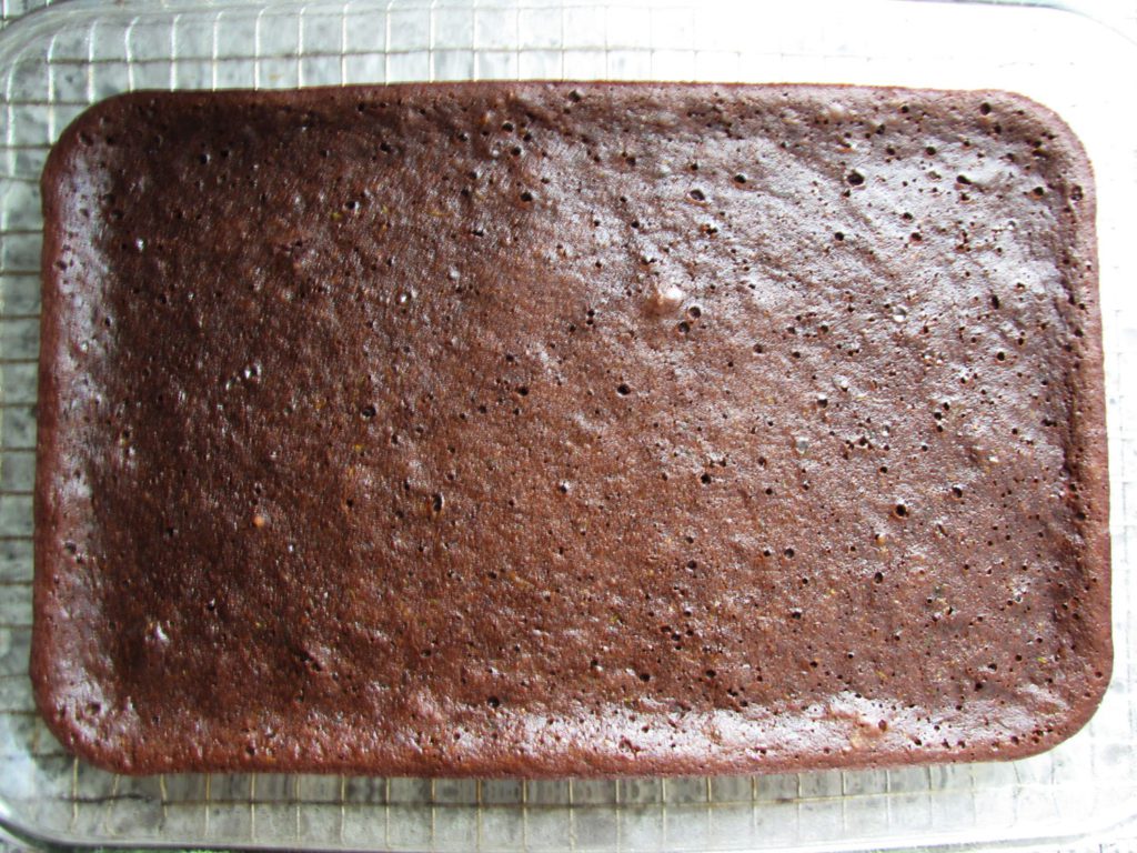 zucchini brownies baked