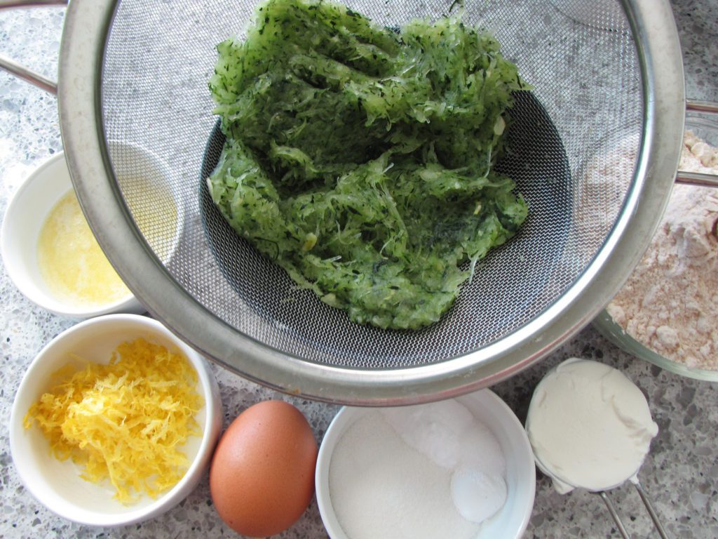 zucchini lemon pancakes ingredients